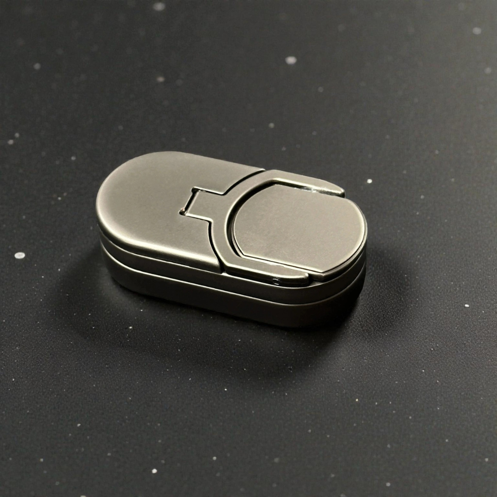 Target Push Slider Metal Fidget Toy Stainless Steel EDC Haptic Coin Spin Slider for Adults, Desk Fidget Gift for Him Her