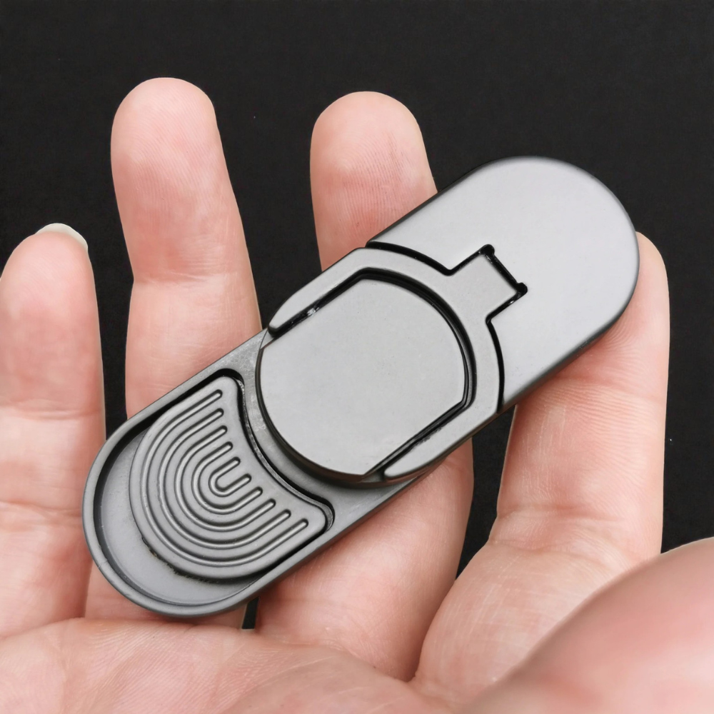 Target Push Slider Metal Fidget Toy Stainless Steel EDC Haptic Coin Spin Slider for Adults, Desk Fidget Gift for Him Her