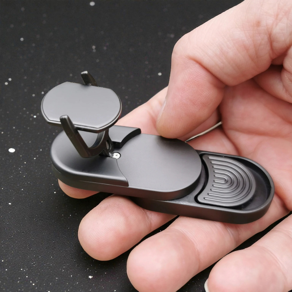 Target Push Slider Metal Fidget Toy Stainless Steel EDC Haptic Coin Spin Slider for Adults, Desk Fidget Gift for Him Her
