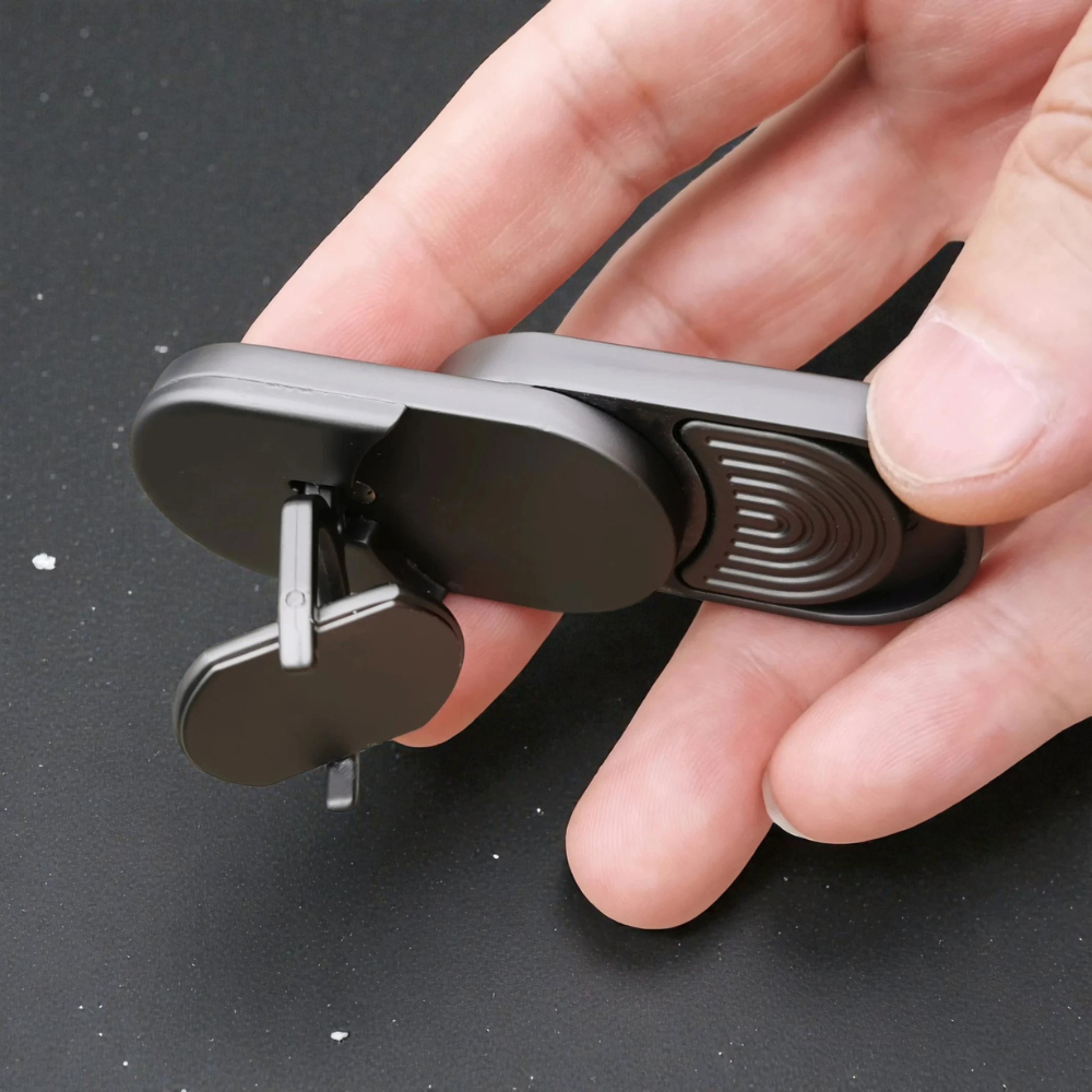 Target Push Slider Metal Fidget Toy Stainless Steel EDC Haptic Coin Spin Slider for Adults, Desk Fidget Gift for Him Her