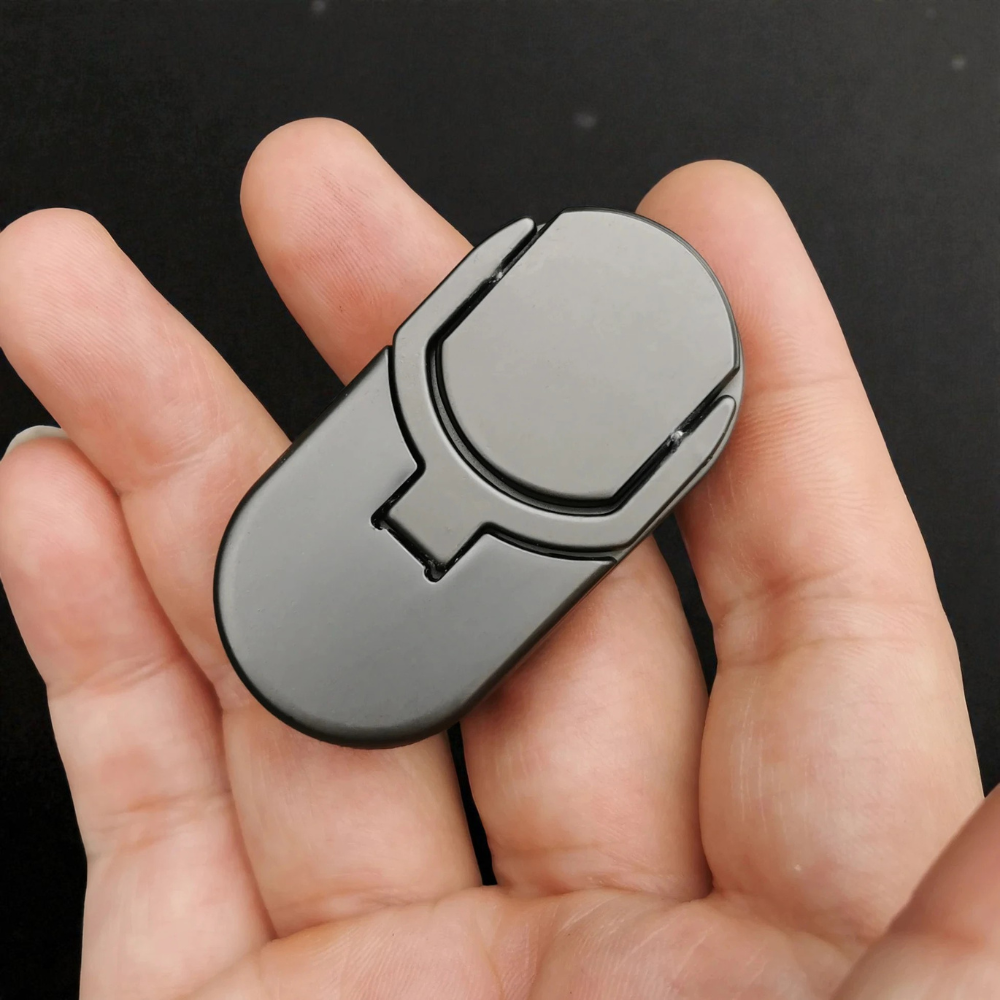 Target Push Slider Metal Fidget Toy Stainless Steel EDC Haptic Coin Spin Slider for Adults, Desk Fidget Gift for Him Her