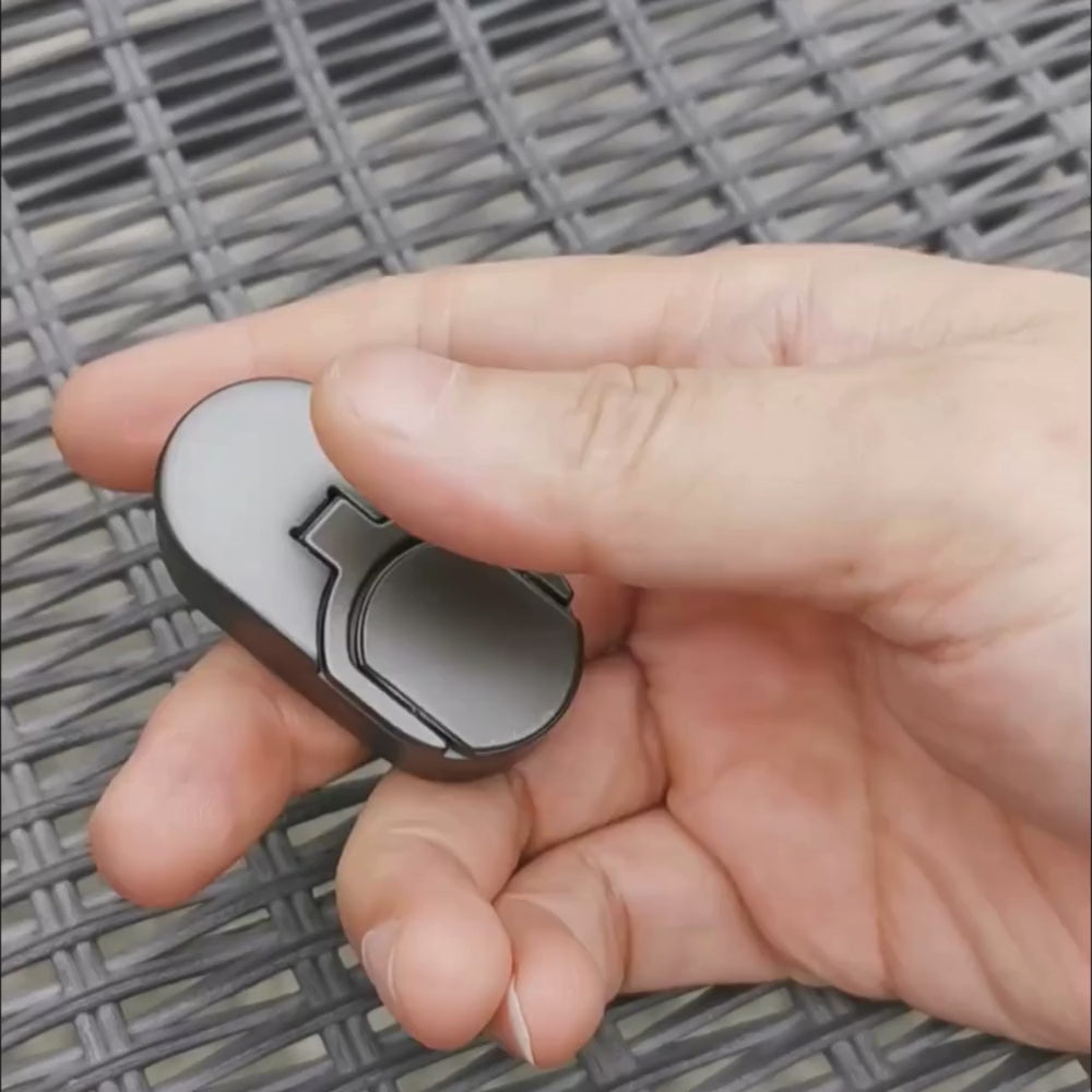 Target Push Slider Metal Fidget Toy Stainless Steel EDC Haptic Coin Spin Slider for Adults, Desk Fidget Gift for Him Her